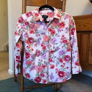 Crazy Horse L Floral Button Down